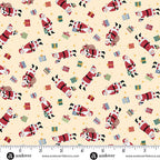 Santa Cream MU231Q - Country Christmas By Makower UK