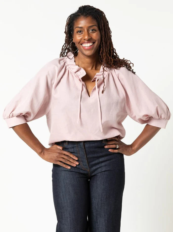 Reynolds Woven Top By Style Arc Sizes 4-16 / 18-30