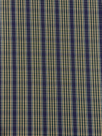 Heritage Check - Bottle Green, Indigo & Caramel - Ex-Designer Deadstock Cotton