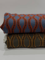 Abstract Trellis Viscose Blend - Forest Green