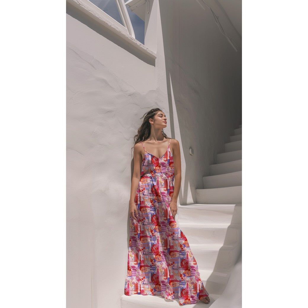 Summer Fiesta Patchwork Cotton Satin