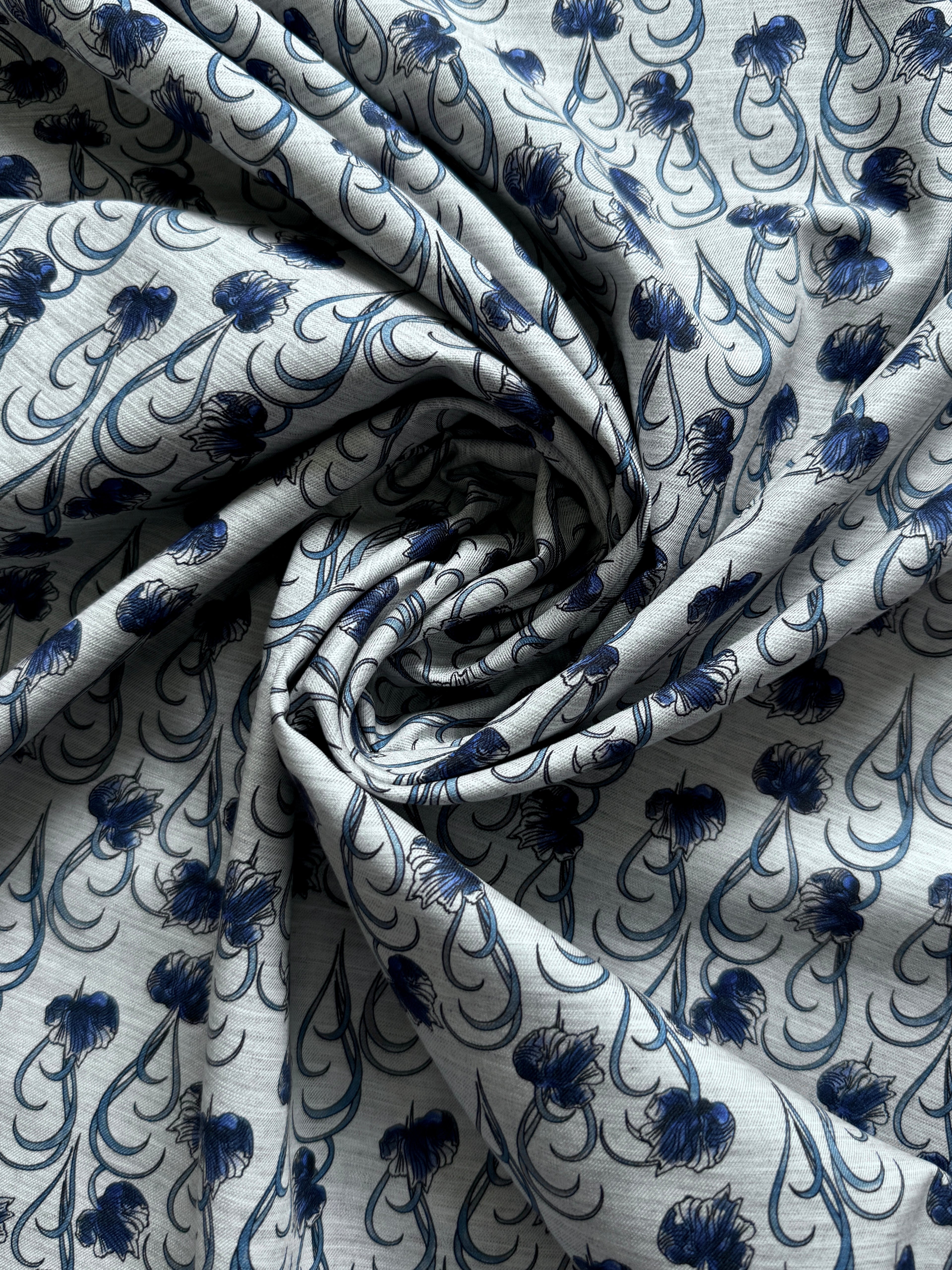 Art Nouveau Cotton Ex Designer Deadstock