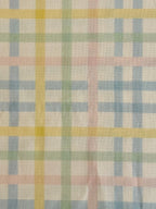 Pastel Checks Linen Viscose Blend