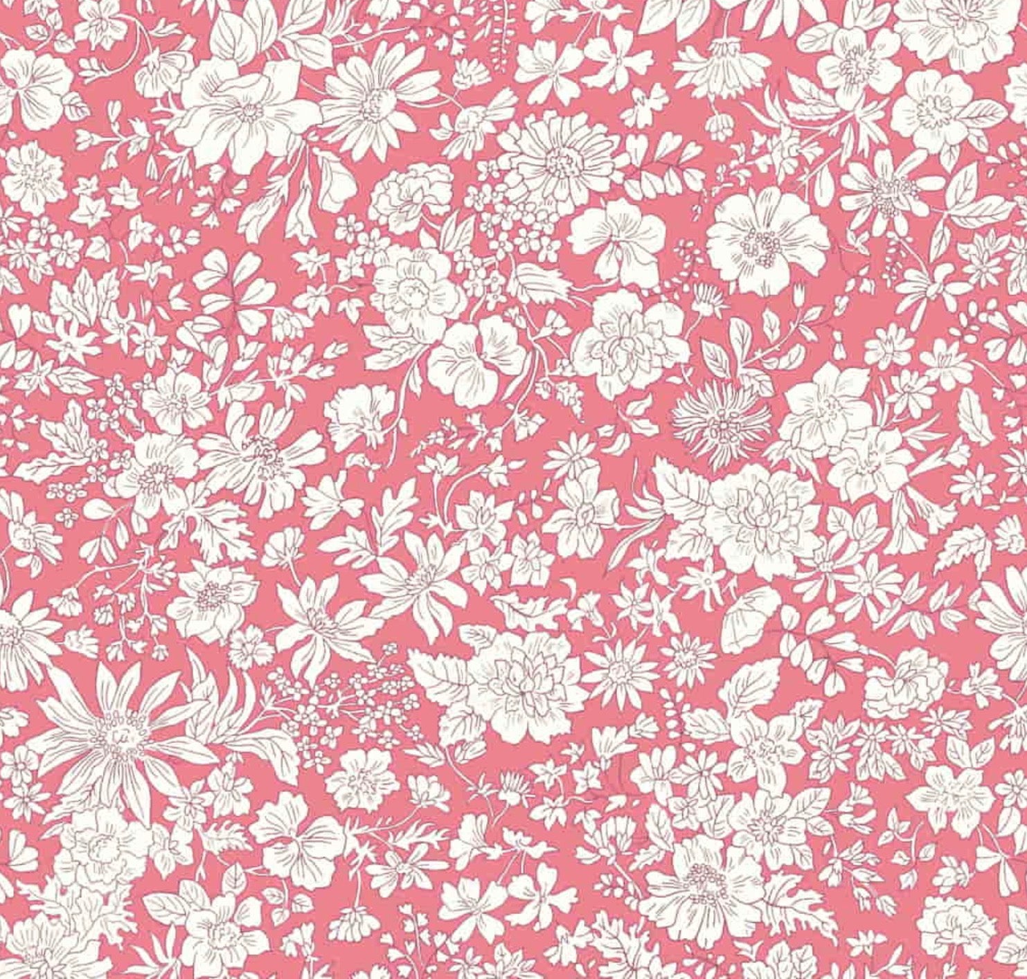 Emily Belle Lasenby Cotton Individual Fat Quarter By Liberty Fabrics - Watermelon(Brights) 016666407 A