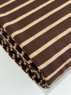 Classic Stripe Jacquard Knit - Chocolate Brown