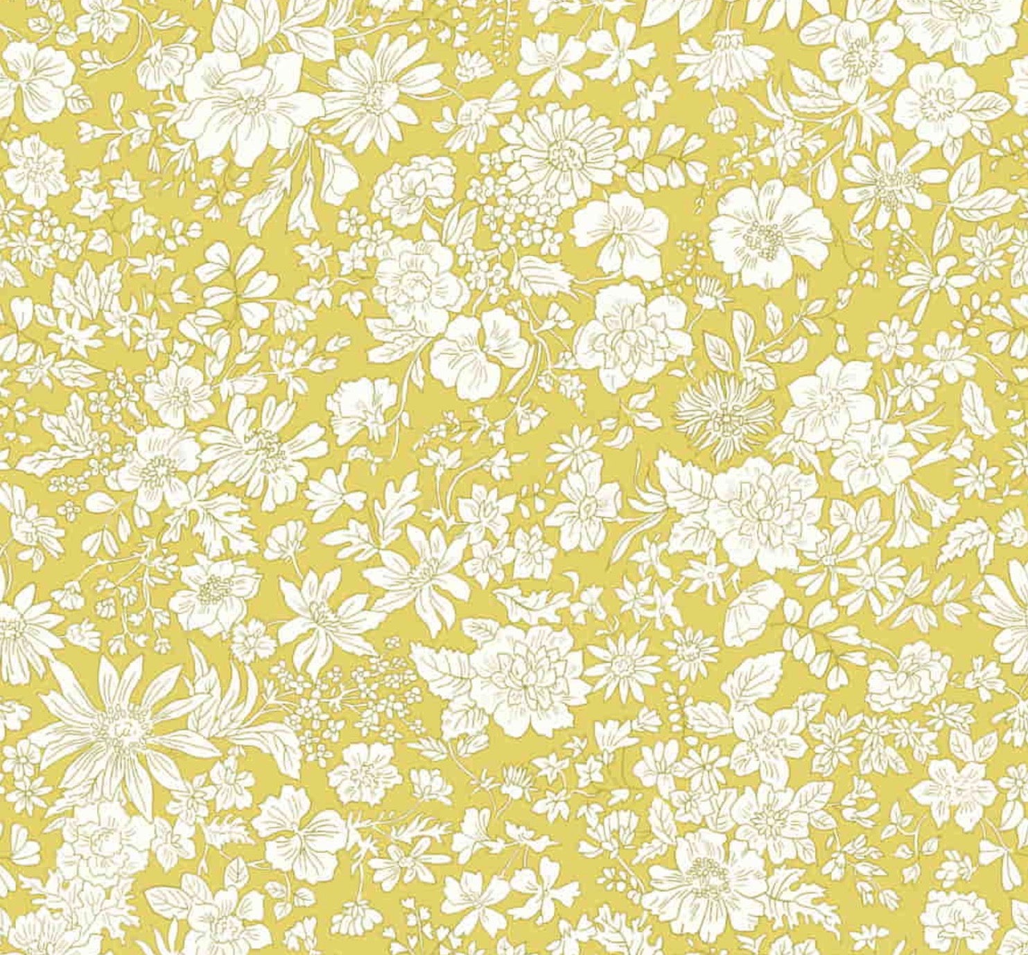 Emily Belle Lasenby Cotton Individual Fat Quarter By Liberty Fabrics - Lime (Brights) 016666411A