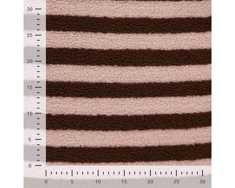 Pink Stripe Sherpa Teddy