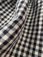 Homestead Gingham Laundered Linen - Black - By Lady McElroy