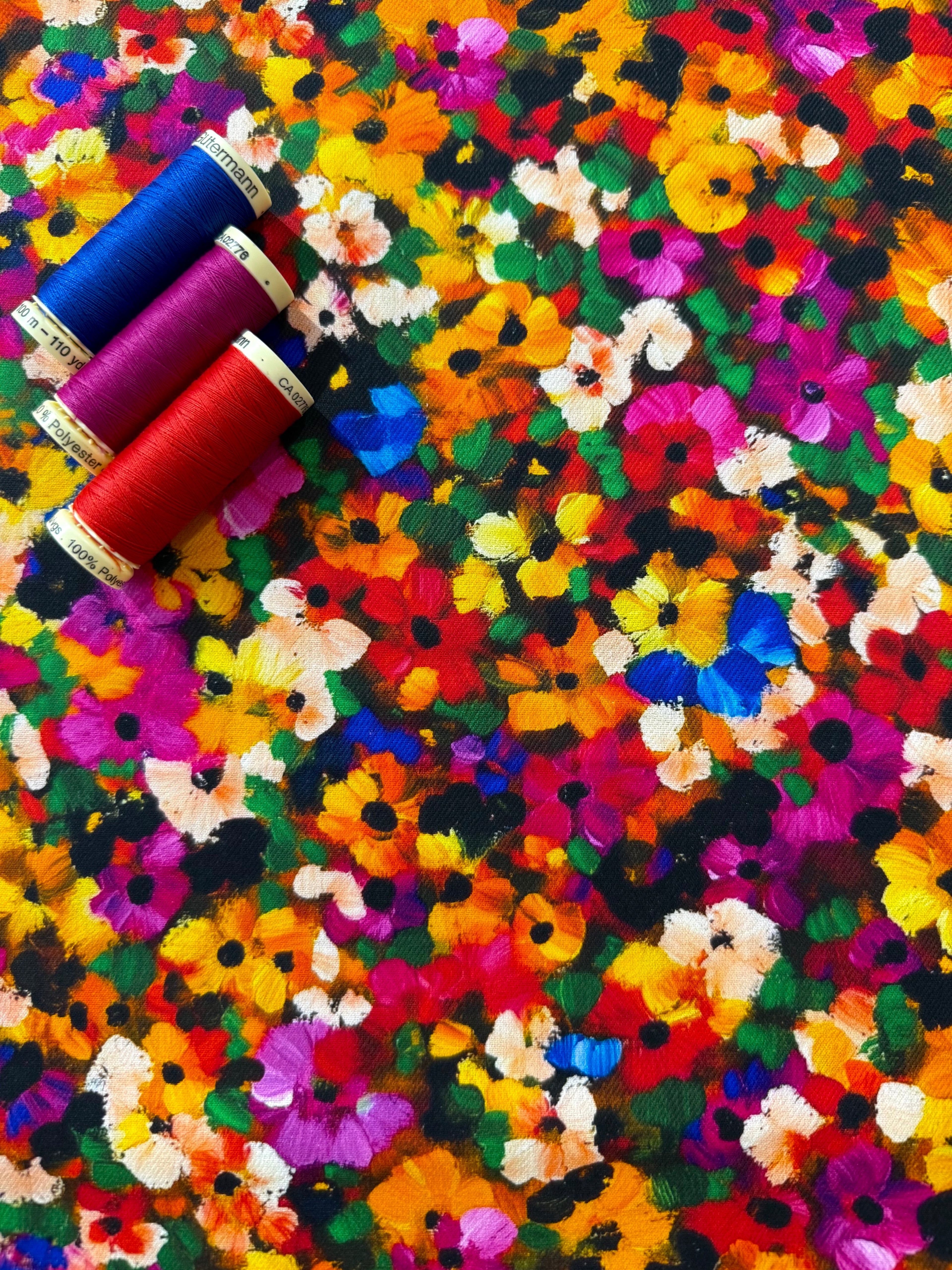 Gemstone Impression Cotton Viscose Twill