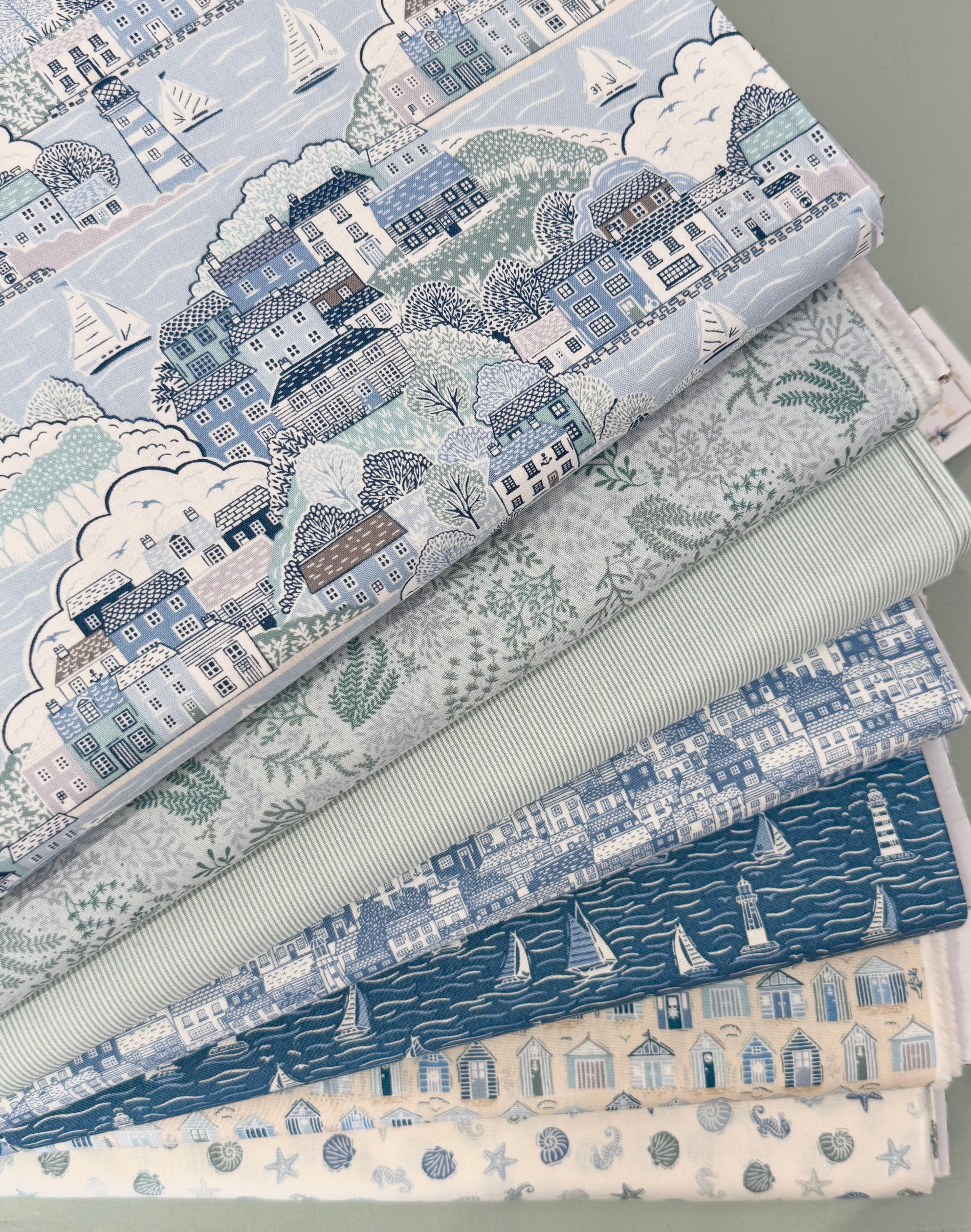 Driftwood 7 Fat Quarter Bundle By Makower UK