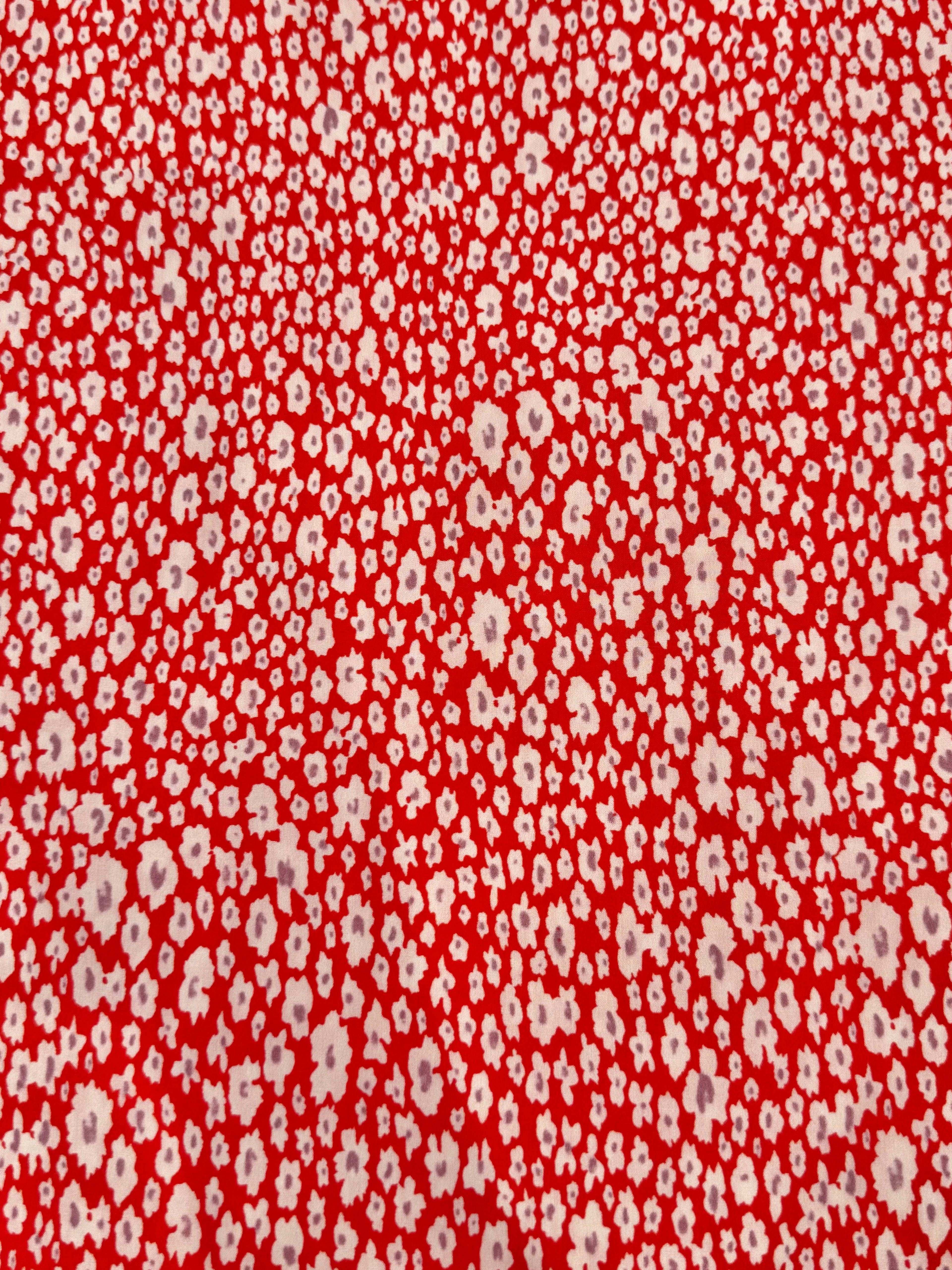 Wild Blossom Lyocell - Red