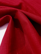 Ramie Cotton Blend - Ruby Red