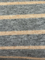 Classic Stripe Jacquard Knit -  Silver Grey
