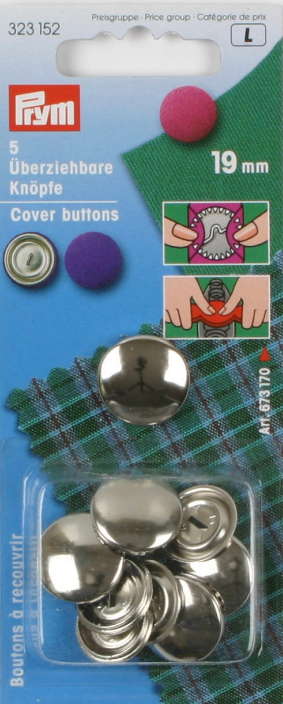 Cover buttons 19mm Prym 323152