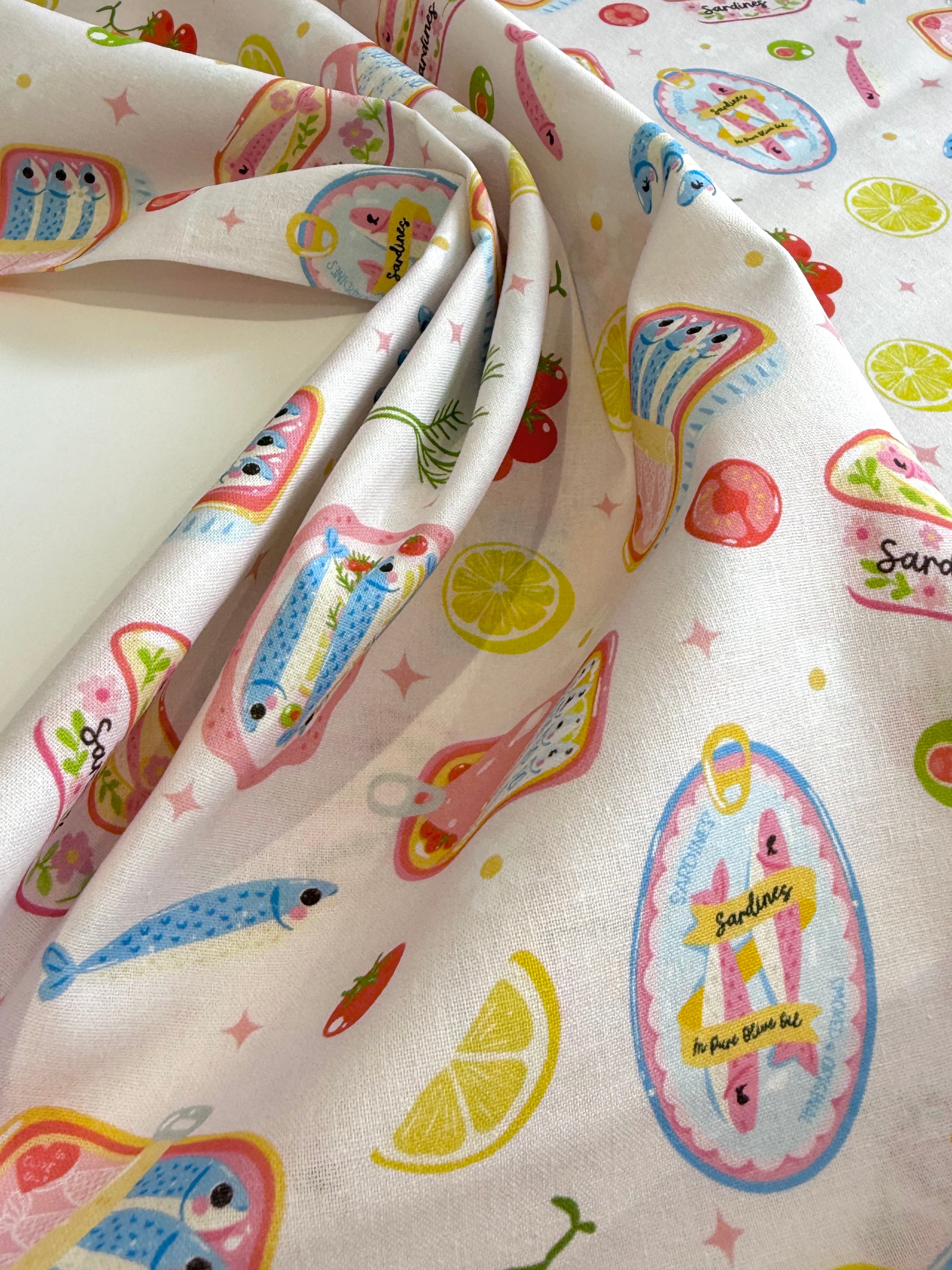 Sardine Picnic Cotton 95cm Remnant