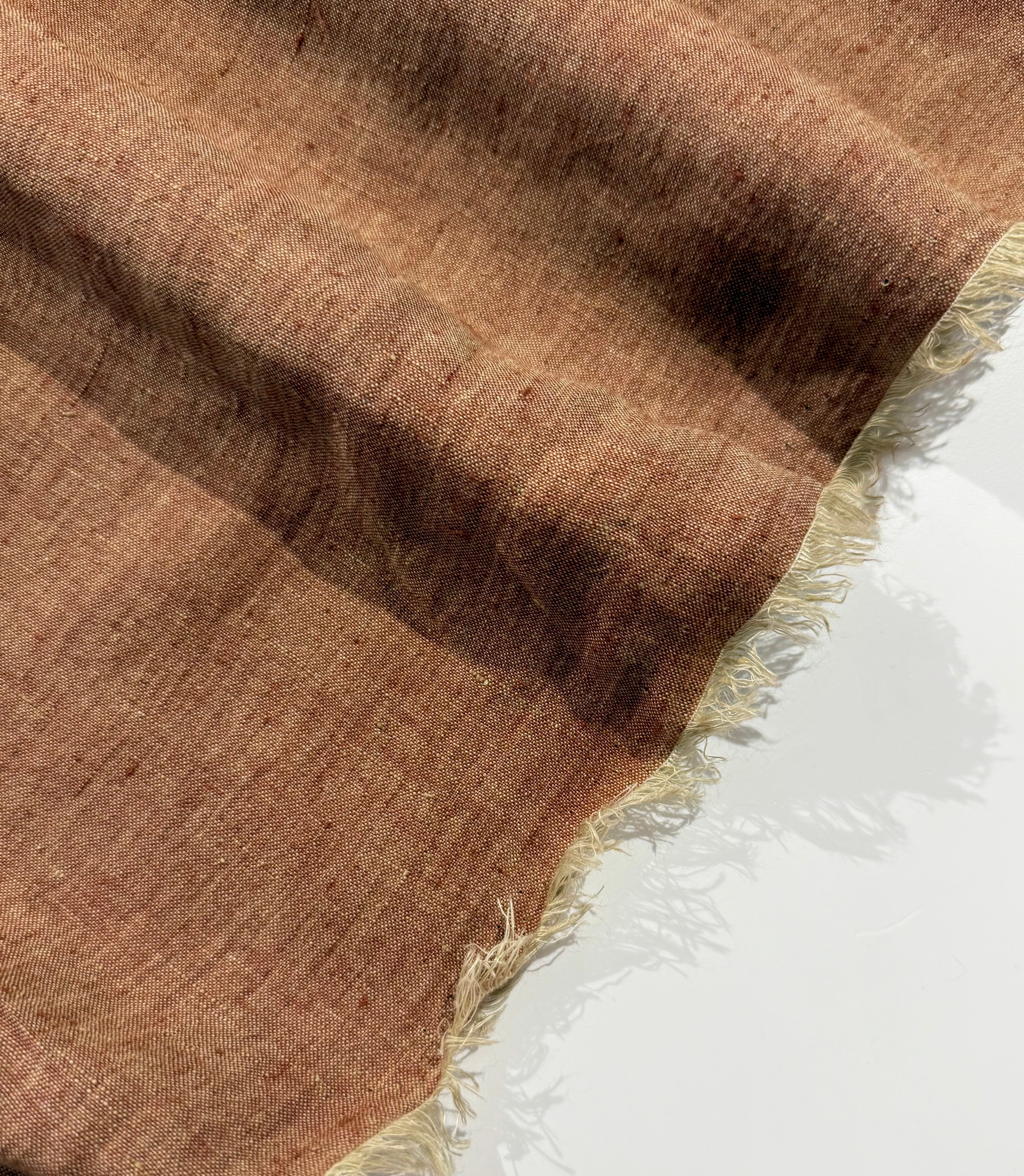 Sea-Drift Laundered Pure Linen - Apricot Glaze