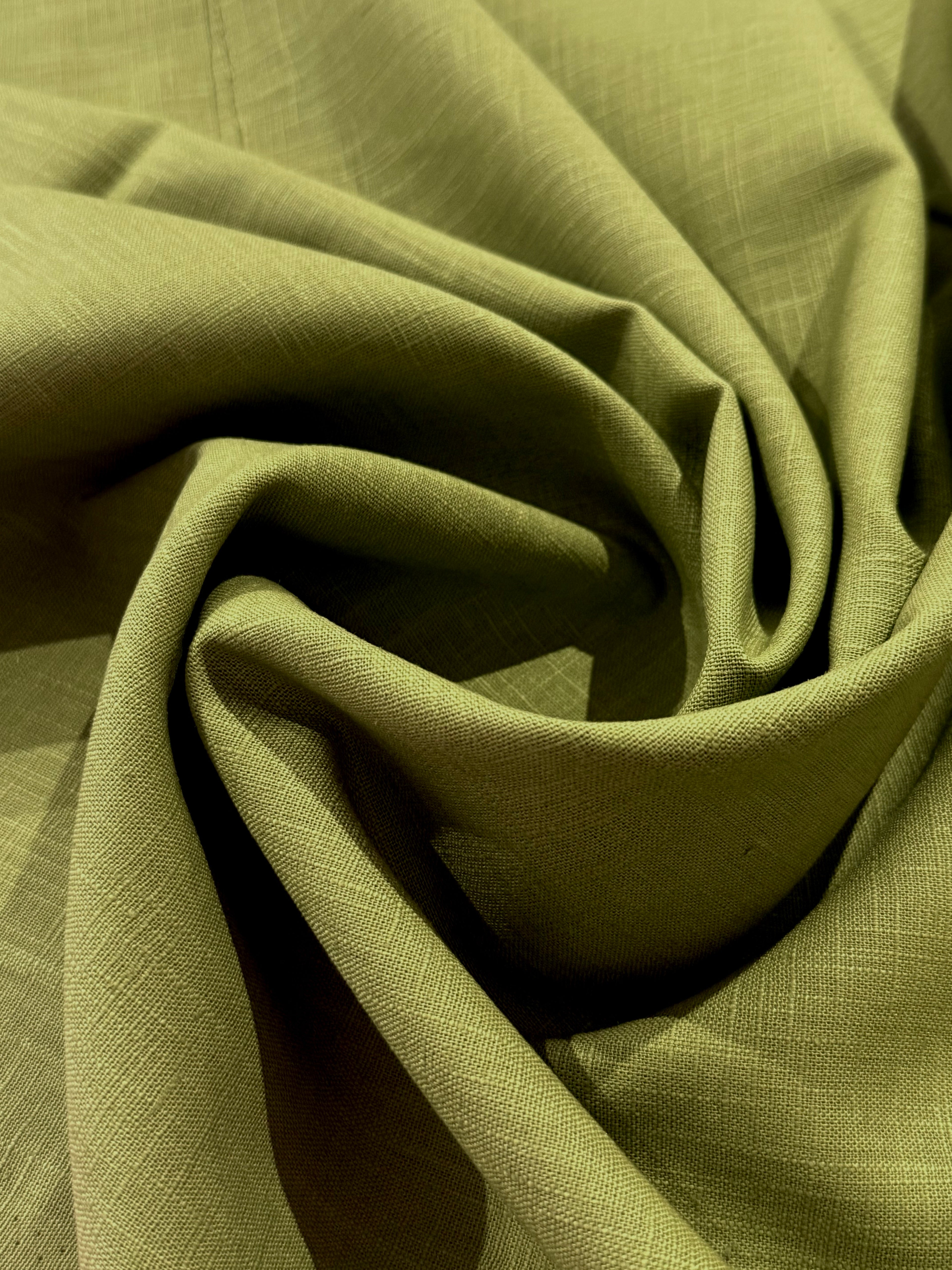 Ramie Cotton Blend Kiwi Green