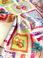 Postcards From The Med Viscose Poplin