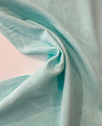 Aqua Handkerchief Linen 1.10 Metre Remnant