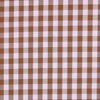 Chocolate Brown And Lilac Yarn-Dyed Cotton Check