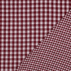 Pink & Burgundy Gingham Check Cotton Double Gauze
