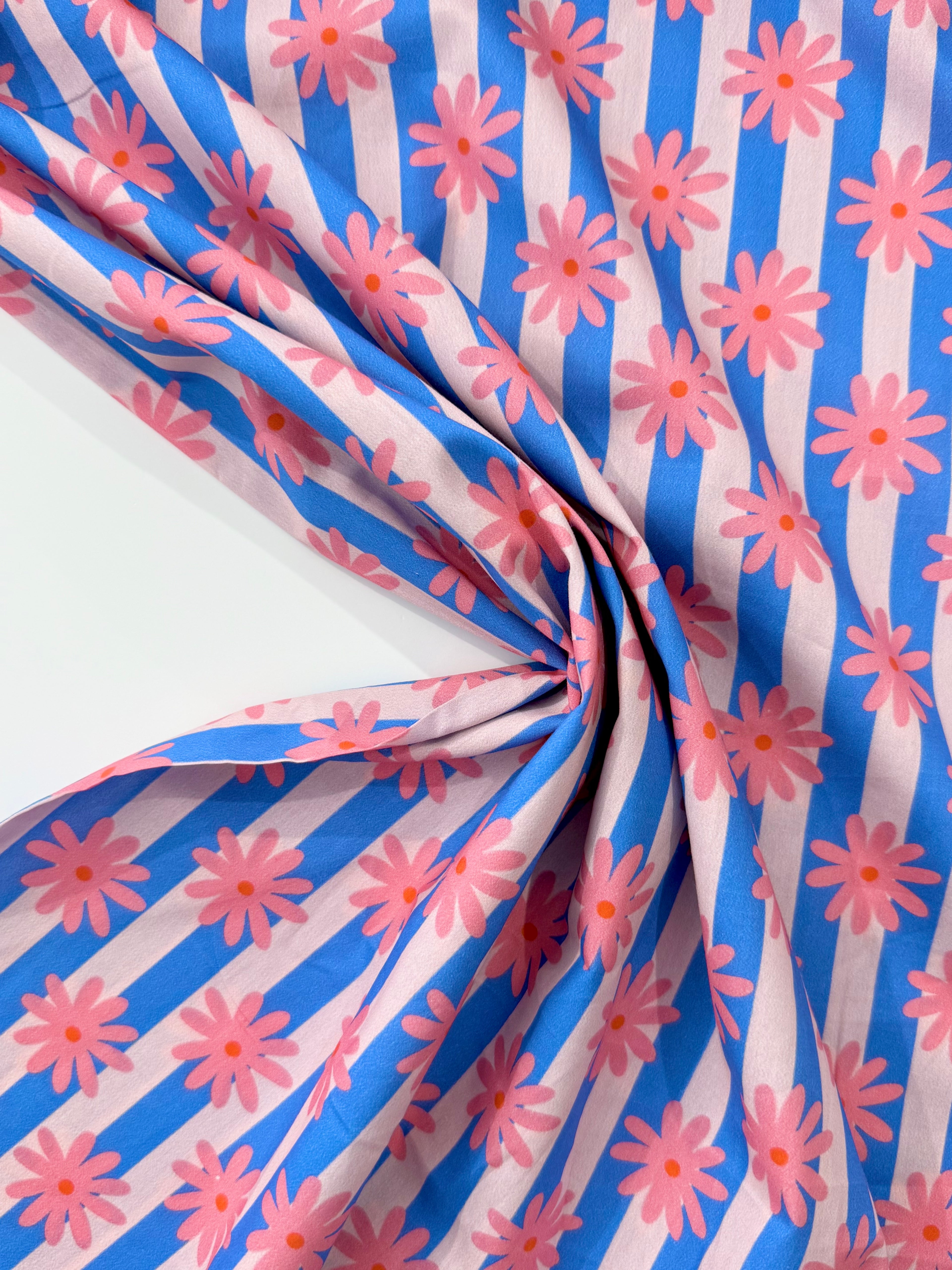 Daisy Stripe EXCLUSIVE - PURE 100% Organic Cotton By Lady McElroy
