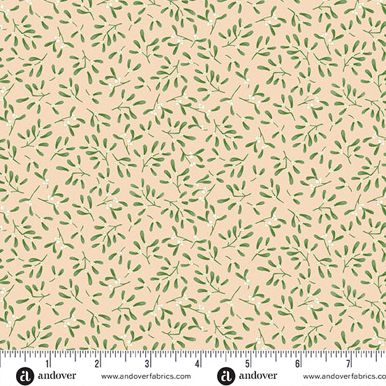 Mistletoe Cream MU235Q - Country Christmas By Makower UK