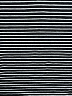 Yarn-Dyed Cotton Jersey Stripe - Black/White