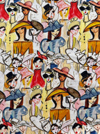 People Watching Viscose Satin