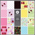 Little Ladies Picnic Patchwork Blossom A-10500-E  By Tami Jones For Andover Fabrics