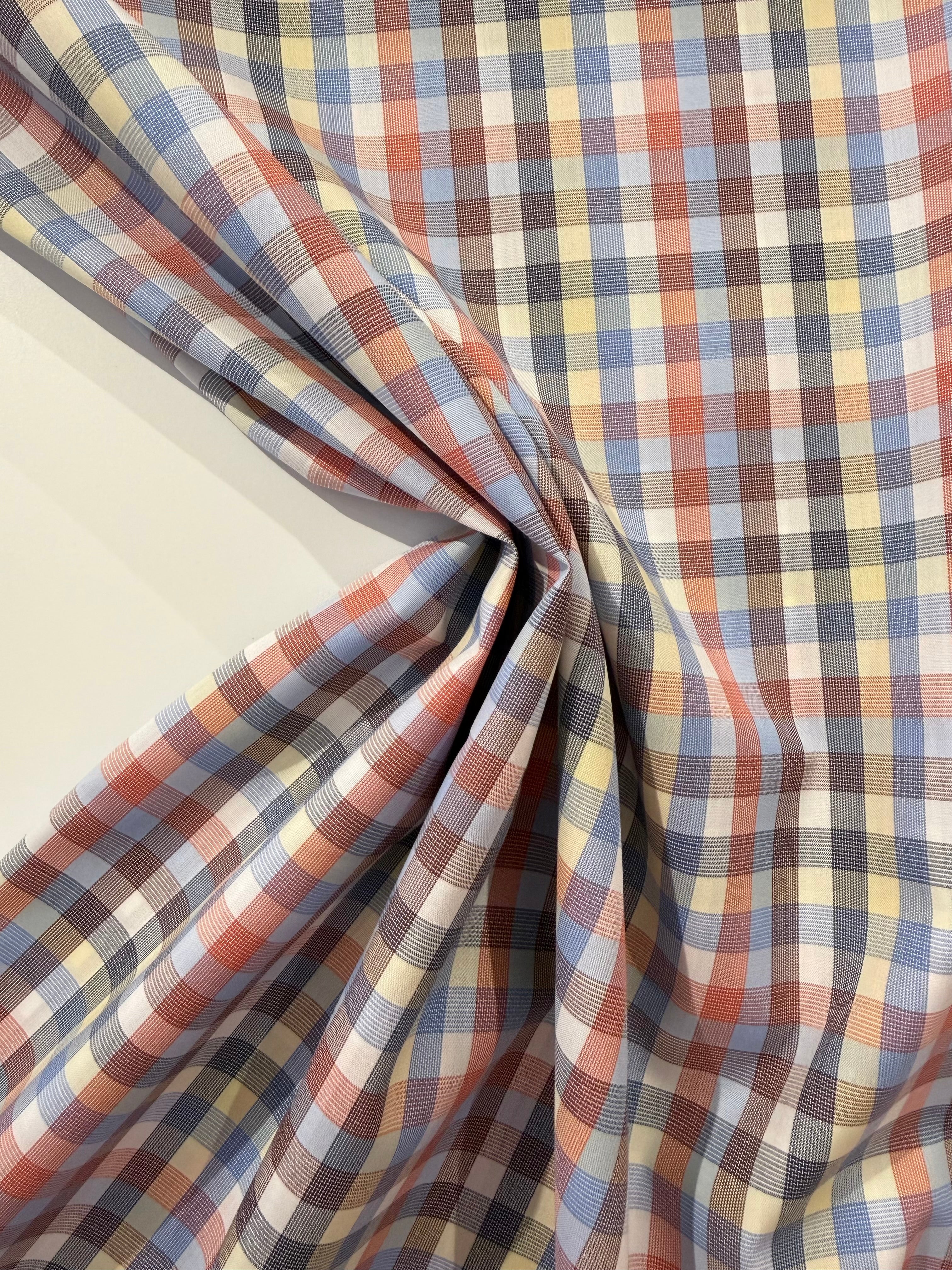 Ex Designer Deadstock Check Mate Supima Cotton