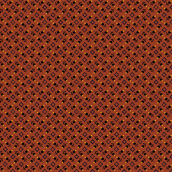 Nightfall - Bud Diamond Orange A-10207-O By Andover Fabrics