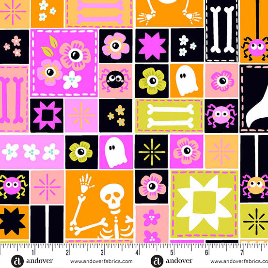Ghostly Garden 5 Inch Charm Pack By KP Creates for Andover Fabrics