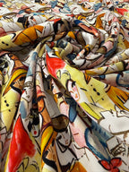People Watching Viscose Satin
