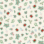 The Nutcracker - Foliage Cream MU-226-Q Individual Fat Quarter - By Makower UK