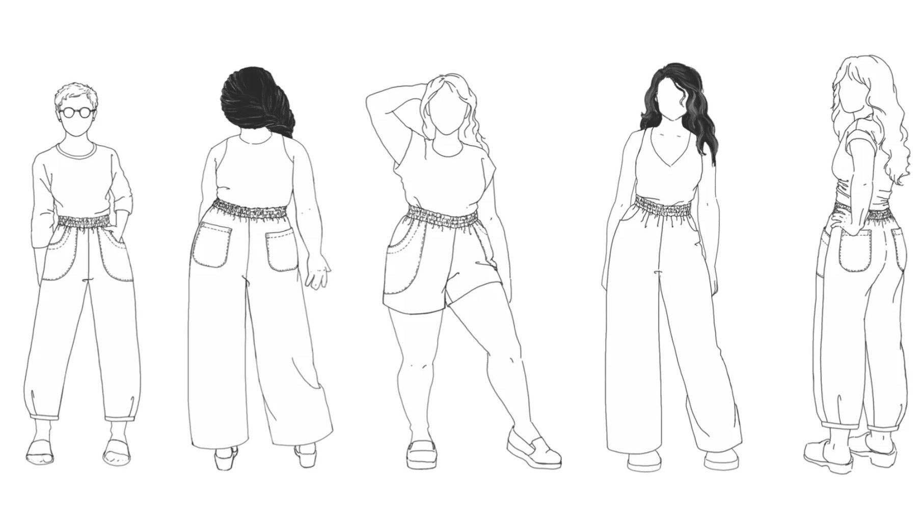 Chanterelle Pants And Shorts By Sew Liberated Sizes 0-24 / 22-34