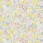 Petite Fleur By Makower UK - Meadow White 180-Q Fat Quarter