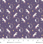My Darling Unicorn - Tossed Unicorn With Crescent Moons HG2271-55 By Karissa Schulten For Henry Glass