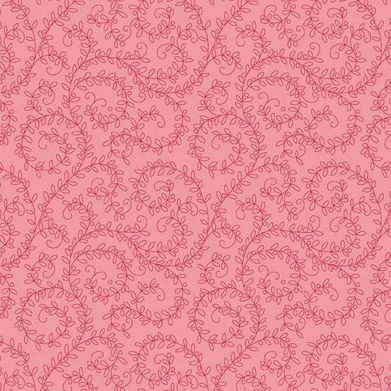 Whimsy - Doodle Vine Posy 2/1655E Individual Fat Quarter - By Kim Schaefer For Andover Textiles