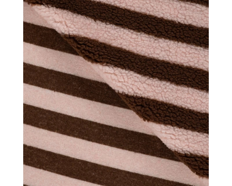 Pink Stripe Sherpa Teddy