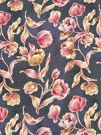 Vintage Blooms Viscose Satin - Mauve
