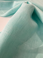 Aqua Handkerchief Linen 1.10 Metre Remnant