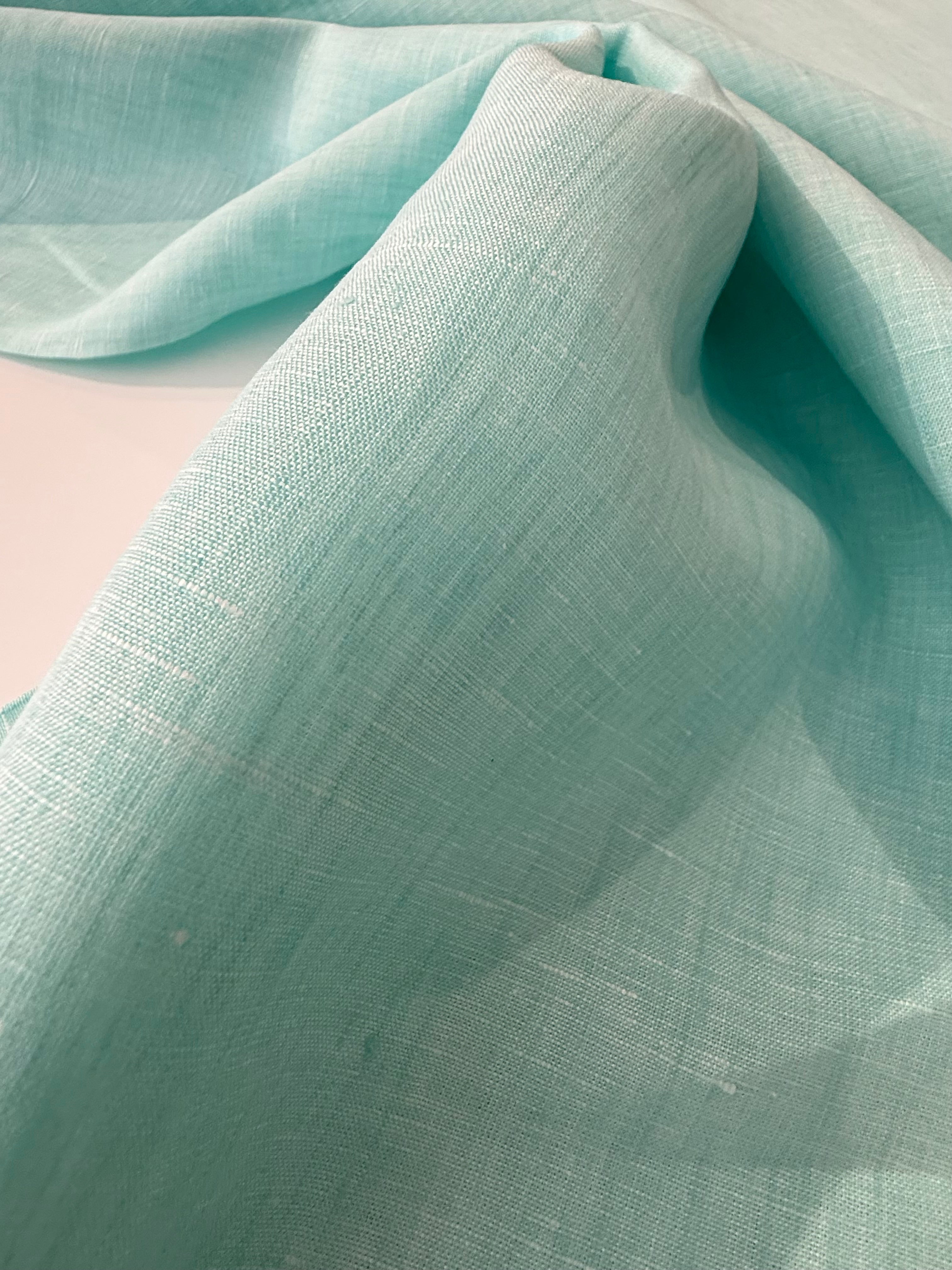 Aqua Handkerchief Linen