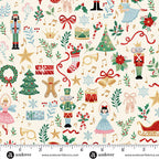 The Nutcracker- Fairytale Cream MU-223-Q - By Makower UK