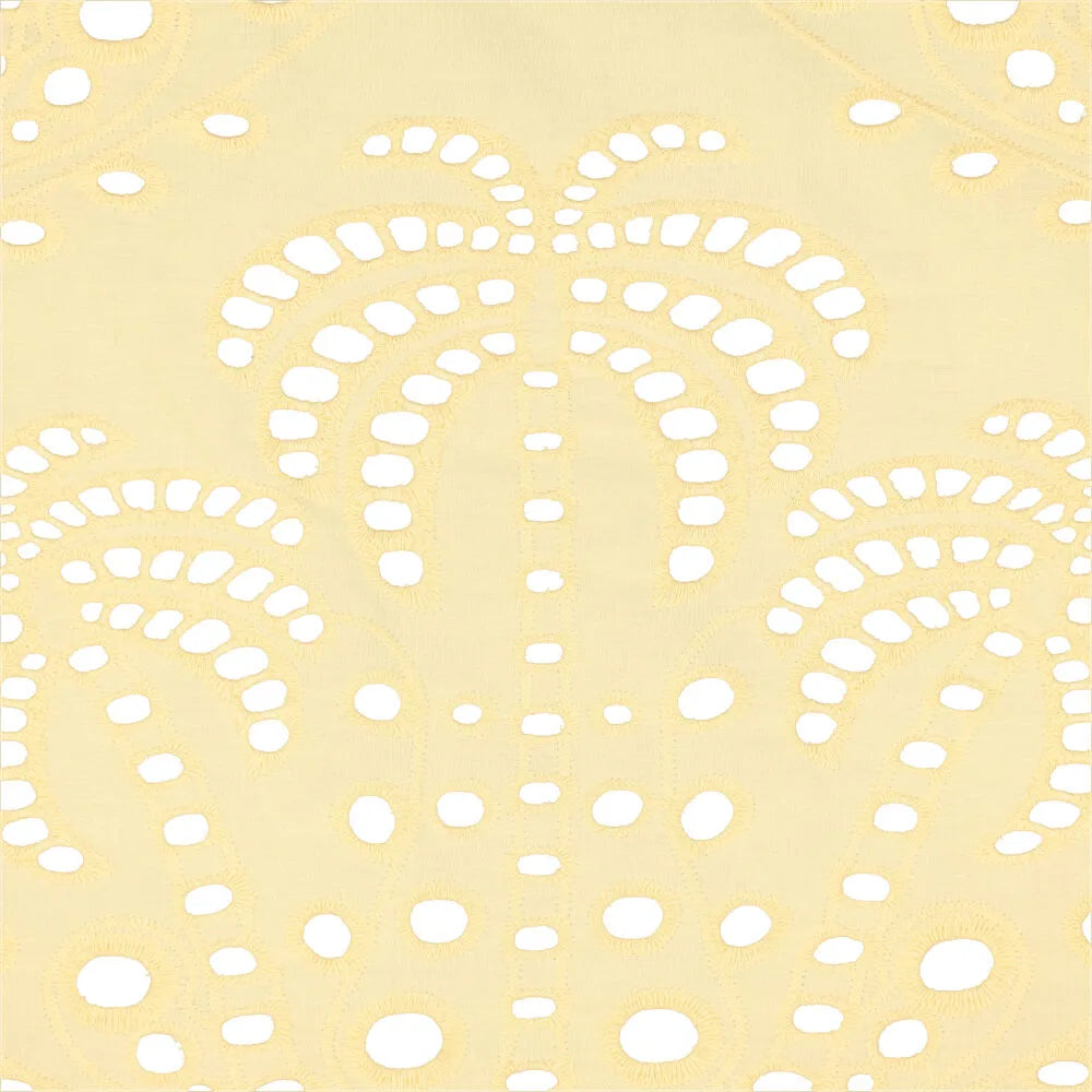 Sunshine Palm Broderie Anglaise Cotton Lawn