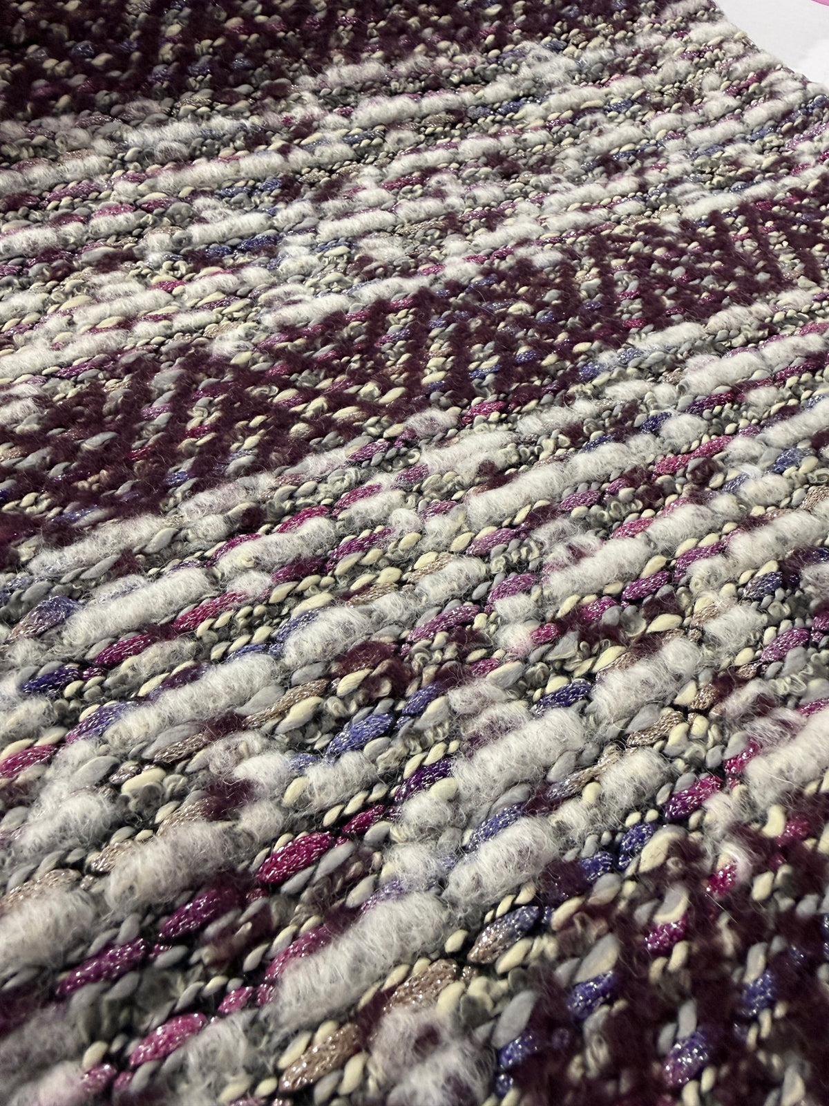 Damson Bouclé Tweed – Deadstock