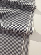 Ex Designer Deadstock Stripe Cotton - Navy