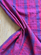 Fuchsia & Indigo Yarn Dyed Textured Check