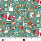 Friends Teal MU230T - Country Christmas By Makower UK
