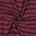 Stitched Stripe Cotton - Burgundy
